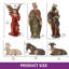 Ensemble de crèche de Noël grande figurine de Noël 11 pièces 15 po