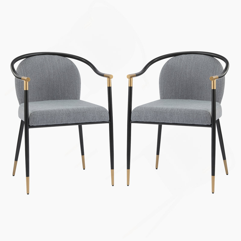Chaise rembourrée Modern, Gris