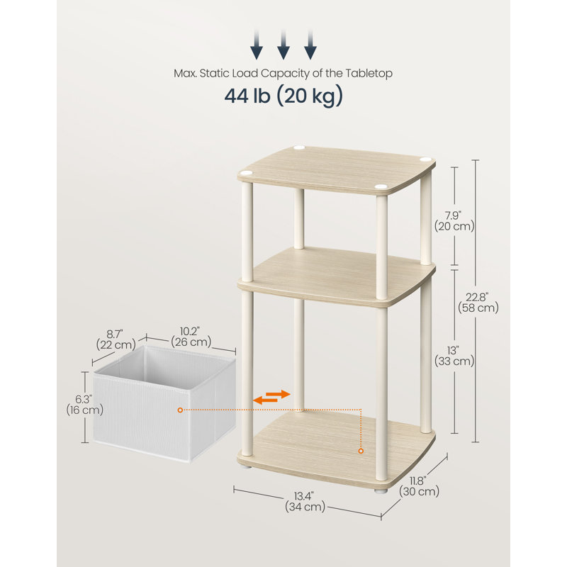 Superfast Toolless Assembly, Side Table, Beige