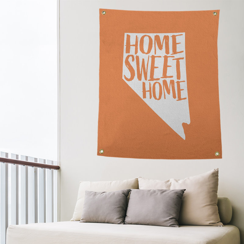Tapisserie murale nevada doux pour la maison, H 36 po x l 26 po, Orange