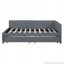 Lit de jour double rembourré avec lit gigogne simple-457530131-457530130