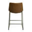 Winding Upholstered Counter Stool with Metal Frame-30896583