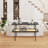 Console Table with Open Rattan Shelf Storage