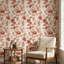 Papier peint floral, décoration murale classique rétro