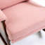 Fauteuil d'appoint rond en velours côtelé 360 ° avec 5 coussins décoratifs et support de téléphone réglable