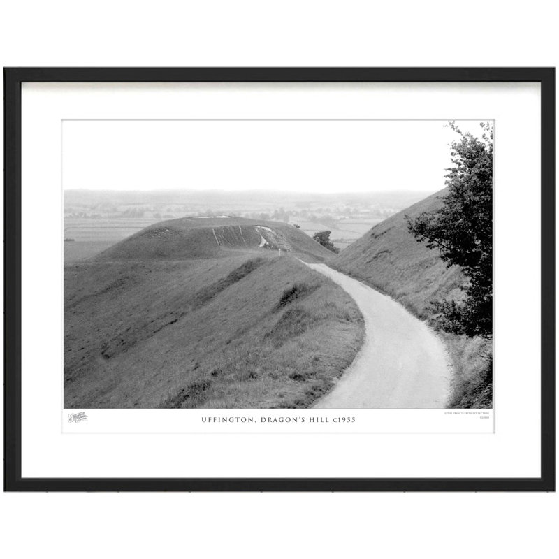Uffington, Dragon's Hill C1955 by Francis Frith - Single Picture Frame Print, 60cm H x 80cm W x 2.3cm D