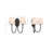 Armida Arcus 2-Light Dimmable Steel Armed Sconce-633373978