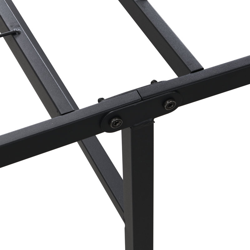 Durable Steel Structure Modern Bedroom Metal Folding Bed Frame Suitable For Compact Spaces, Queen
