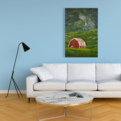 Life in the countryside - Red Farm Animals Canvas for Home Decor