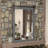 Keira-Mai Barn Door Bathroom Mirror, Wood Frame Wall Mounted Vanity Mirror with Metal Hanging Rod, Farmhouse Industrial Rectangle Wall Mirror for Bathroom-1214352521-1237467135