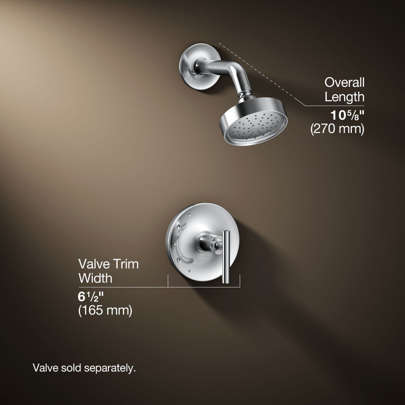 Purist Shower Trim, Polished Chrome, Lever Handle