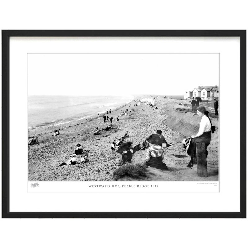 Westward Ho!, Pebble Ridge 1912 by Francis Frith - Single Picture Frame Print, 45cm H x 60cm W x 2.3cm D