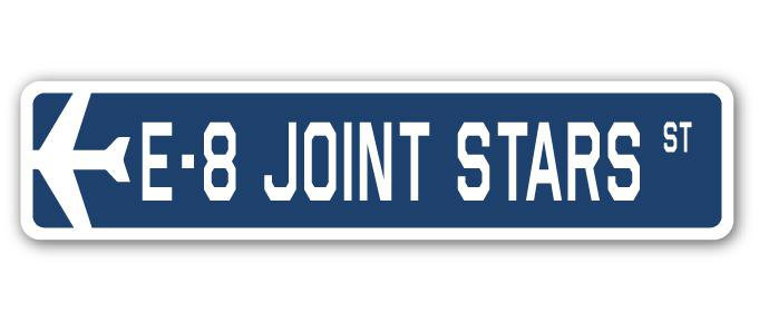 Plaque de rue Balderas E-8 Joint Stars Air Force, H 6 po x l 24 po x P 1 po