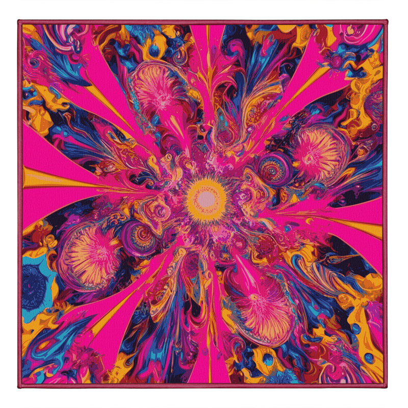 Hypno Pulse Rug, Square 7'