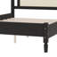 Ensemble de chambre à coucher 3 pièces avec cadre de lit en bois, 1 table de chevet rétro et 1 coiffeuse de maquillage avec tabouret Sicard-1438821173-1438821169