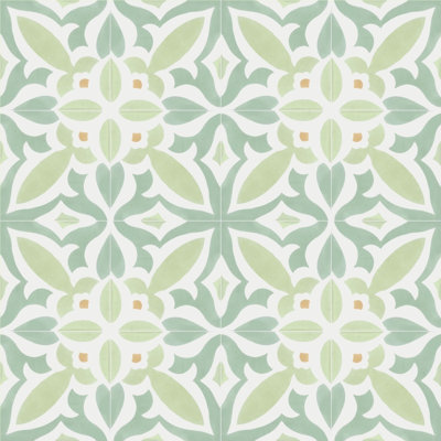 Fiore Laurel 8" x 8" Cement Patterned/Concrete Look Wall & Floor Tile