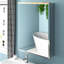 Medina Single Door Aluminum Medicine Cabinet-27323656