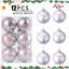 12 pièces boule de Noël thème de sport, pendentif arbre de Noël, baseball simulé, cadeau de Noël-1798559820