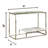 Ballad 48'' Glass Top Console Table