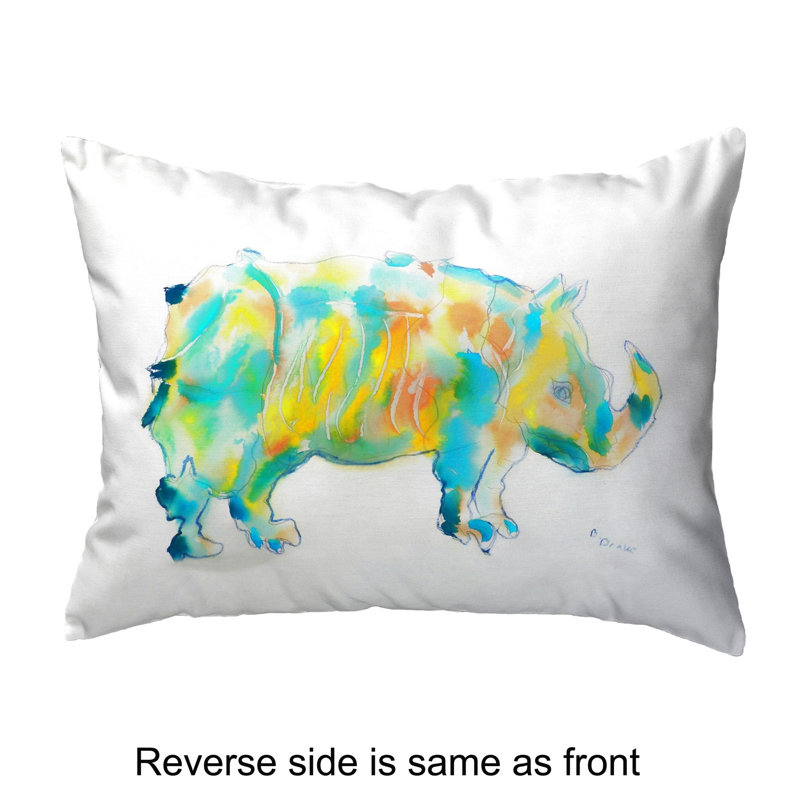 Coussin Rhino, H 11 po x l 14 po x P 5 po