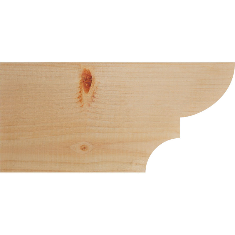 Queue de chevron lisse Ridgewood, Sapin de Douglas, H 8 po x l 5 1/2 po x L 16 po