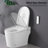 Smart Toilet Bidet Combo With Foot Sensor Open Cover/Seat, LED Display, Self-Cleaning Nozzle, Heated Seat, Night Light, Knob Control, Soft Close, Auto Flush, With Remote Control