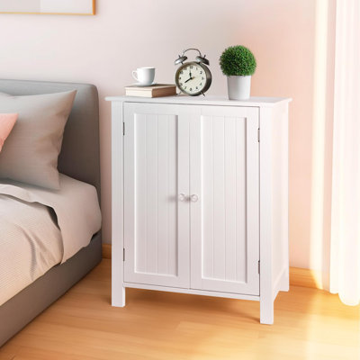 Bathroom Floor Storage Cabinet with Double Doors Bathroom Floor Storage Cabinet with Double Doors