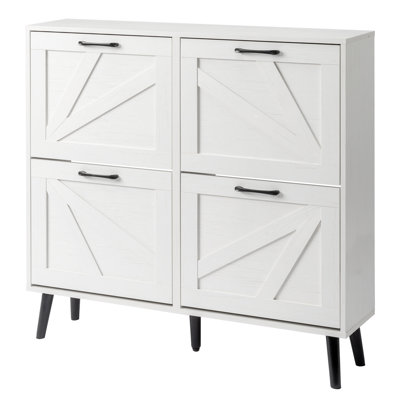 Modern Shoe Cabinet – Easy-clean Space-saving For Entryway/apartment/home Storage Essential