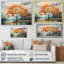 Érable orange majestueux I - arbre érable, art mural-623508507-623508508