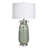 Ceramic Table Lamp - Rovine Sage - White Shade
