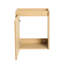 Petit meuble-lavabo de 16 po avec lavabo en céramique, armoire en chêne et armoire de rangement simple, élégant et facile à assembler-1441349155