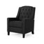 Fauteuil capitonné inclinable classique en tissu-388422979