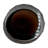 Afifa Handmade Textured Brown Glass Table Vase