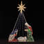 Crèche de Noël de 5,9 pieds avec 170 lumières DEL, Marie, Joseph et l'enfant Jésus, étoile de Bethléem, 6 modes d'éclairage