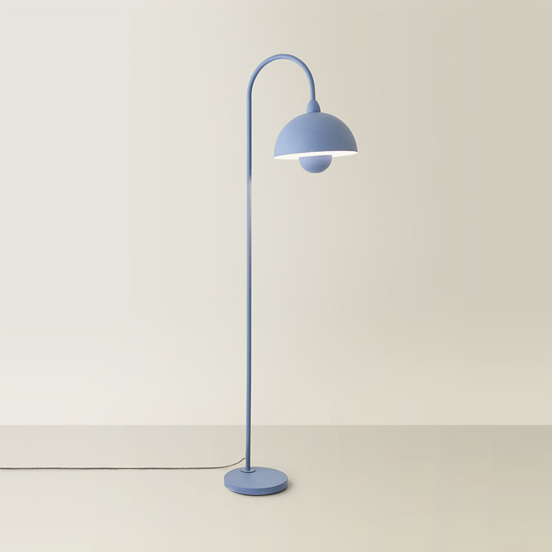 Stoiko Arched Floor Lamp, Blue, Yes, 160