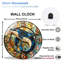 Horloge murale dauphin, 12 po