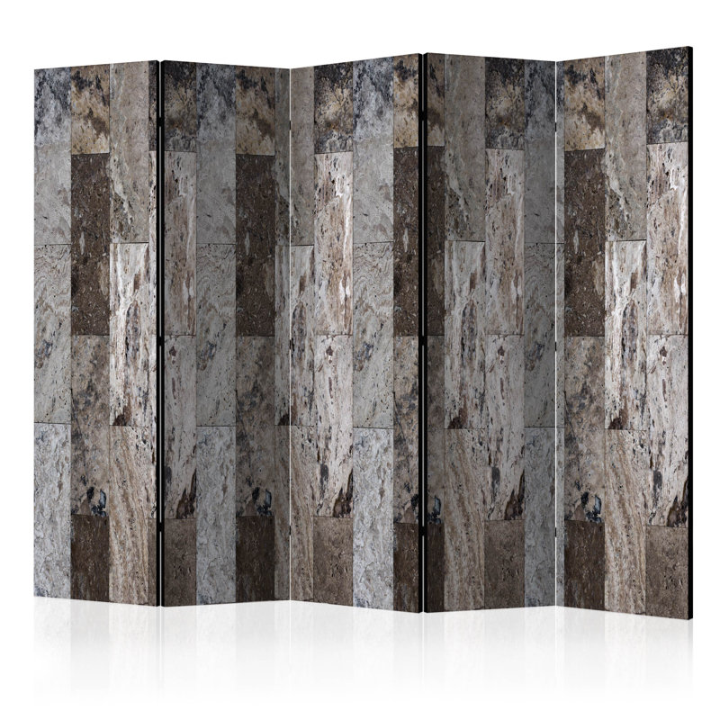 Solid Wood Folding Room Divider, 5