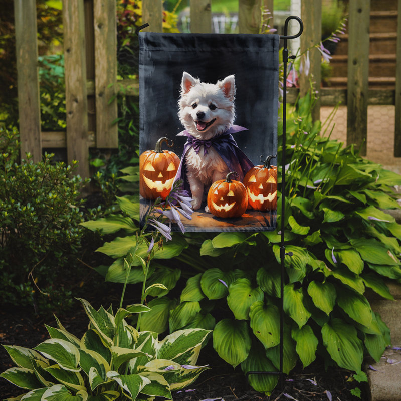 Drapeau de jardin chiot Halloween, Esquimau américain