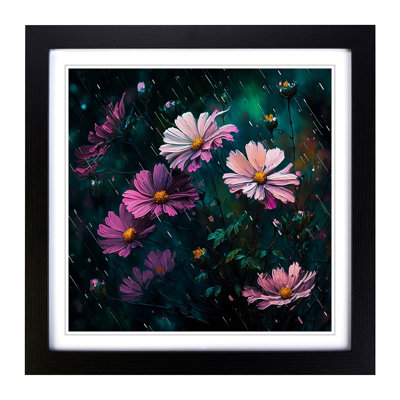 Cosmos Neo-Impressionism - Framed Print