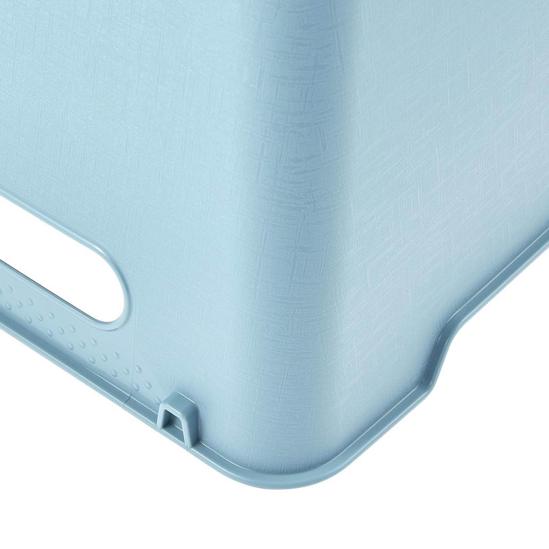 Set of 2 Storage Box Textured Surface, Blue, 12L