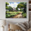 Farmhouse Natures Embrace Pointillism - impression