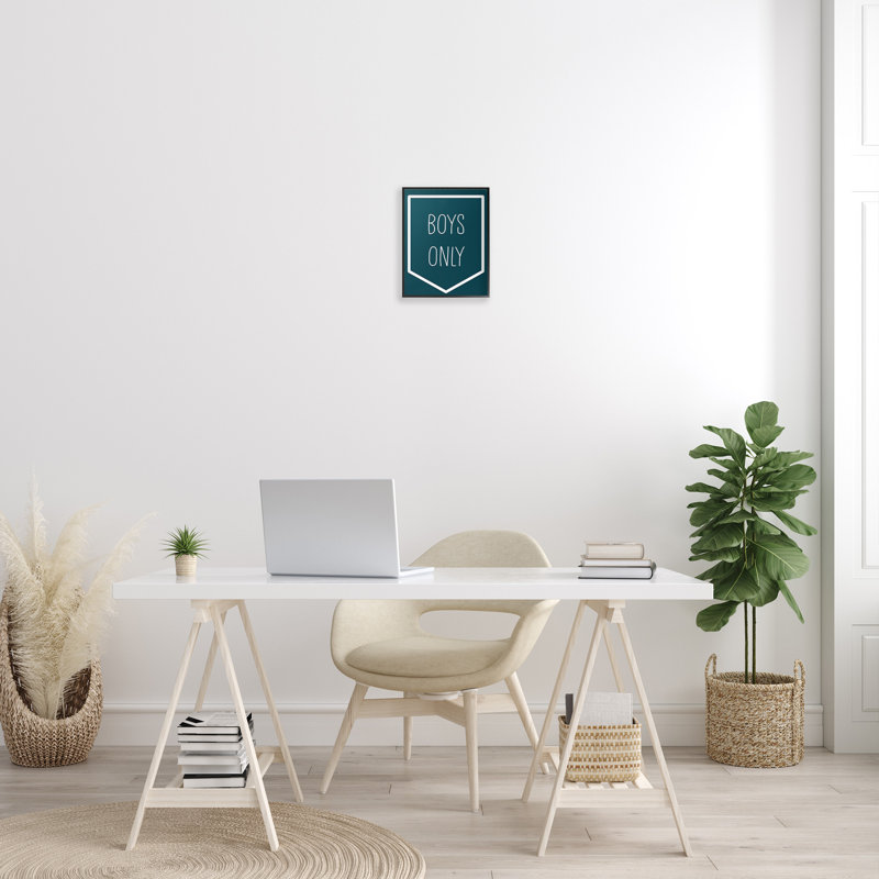 Art numérique minimaliste pour garçons seulement par Lil 'Rue, Giclée encadrée noir minuit, H 14 po x l 11 po