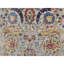 Tapis de couloir oriental en laine et soie ivoire noué à la main 2 pi 6 po x 27 pi 7 po XL