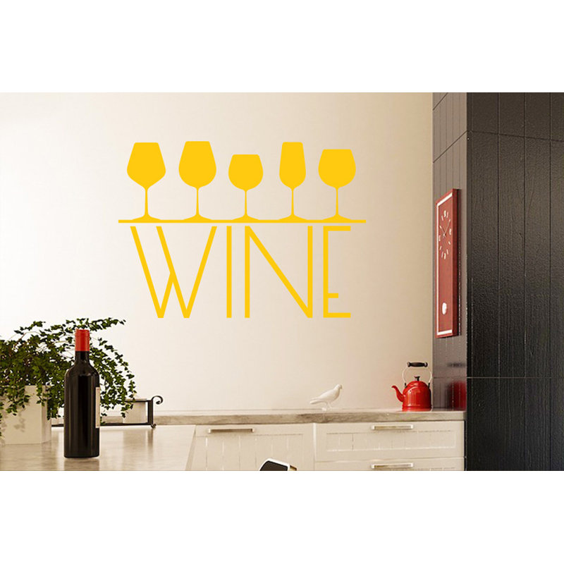 Food & Beverage Non-Wall Damaging Wall Decal, Medium, Dark Yellow