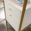 Bureau en L avec plateau en verre