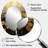 Money Magic Popart I - Abstract Oval Decorative Mirror On Metal-375264668