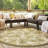 Green Keukenhof Indoor/Outdoor Botanical Rug-656877129