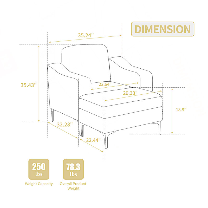 Canapé modulaire convertible avec repose-pieds de rangement, Beige