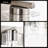 5-Light 32 in. Brushed Nickel Vanity Light with Clear Square Glass Shades-2052992837