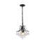 Luminaire suspendu à niveaux unique à 3 lumières avec accents en cristal Stoller-20211655-65334467